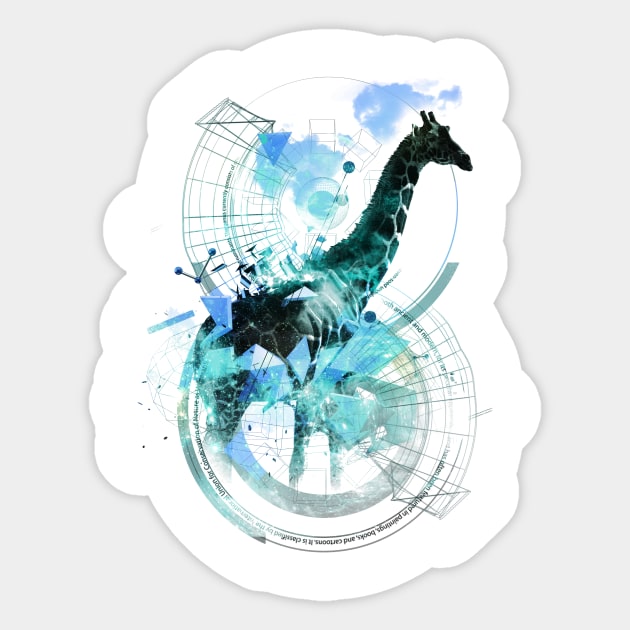 Infinite Species - Wildlife Art Design Sticker by CyncorArtworks